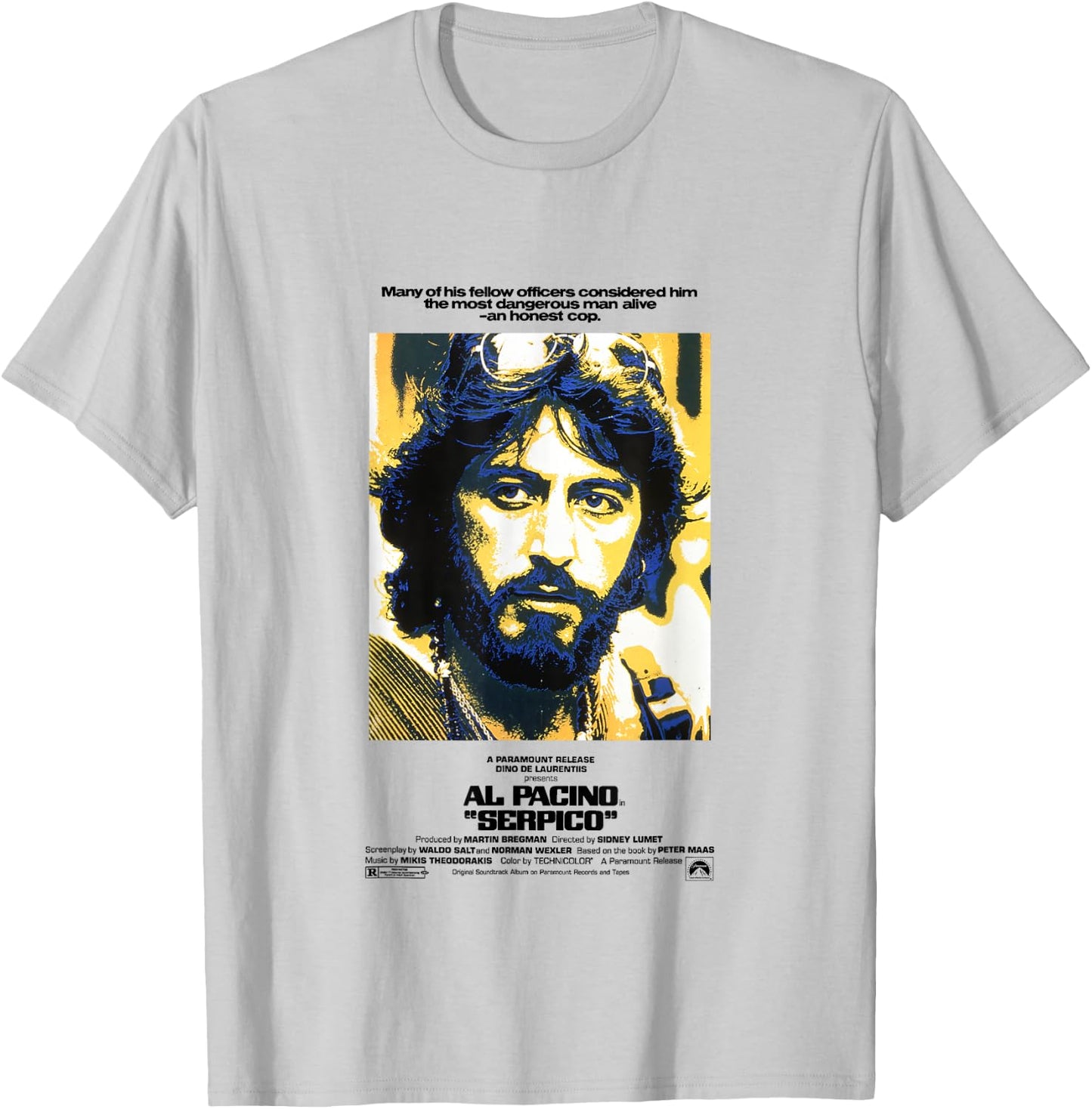 Serpico The Most Dangerous Man Alive An Honest Cop T-Shirt - T-Shirt | Ash