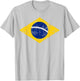 Brazil T Shirt Women Men Kids Brasil Brazilian Flag Green T-Shirt - T-Shirt | Ash