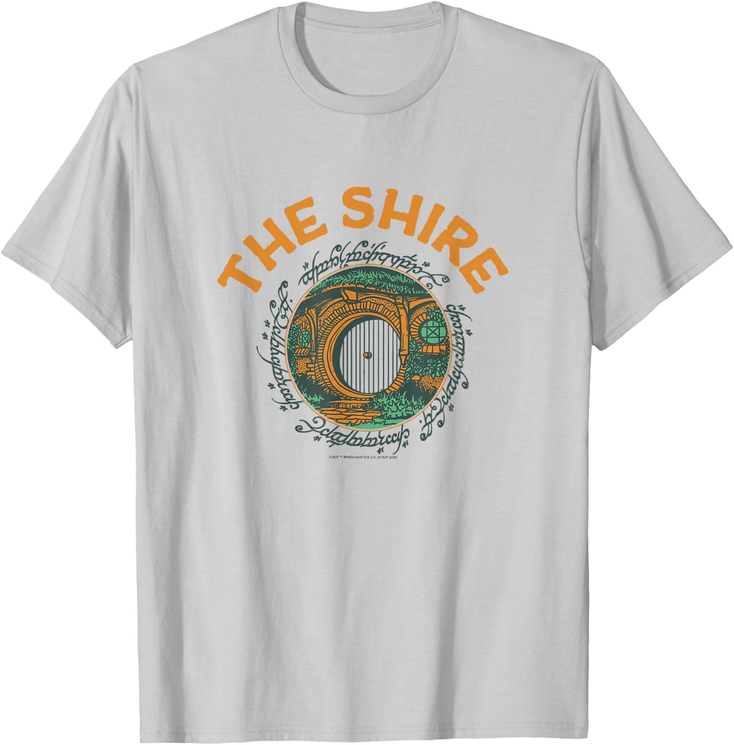 The Lord of the Rings The Shire Hobbit Hole Entrance T-Shirt - T-Shirt | Ash