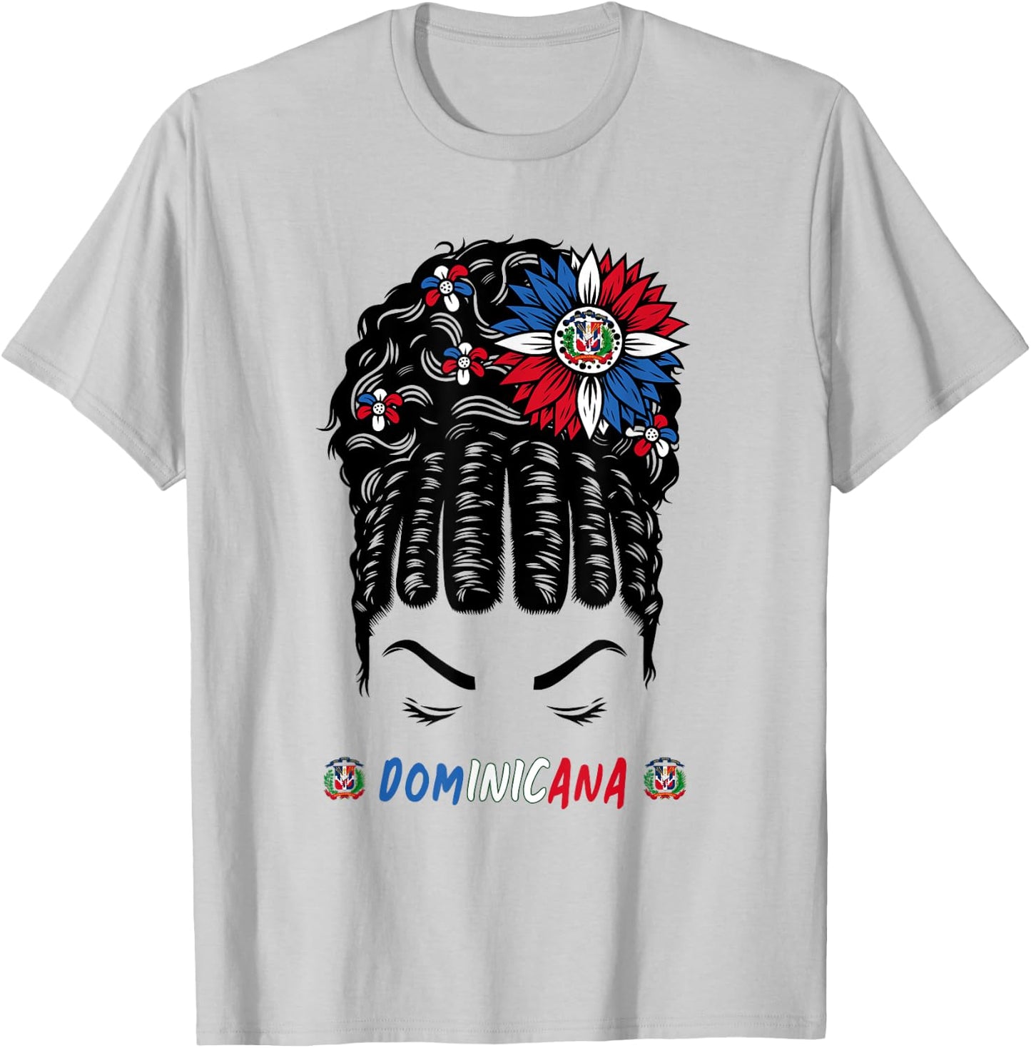 Dominican Outfit For Girls & Dominican Republic Flag T-Shirt - T-Shirt | Ash