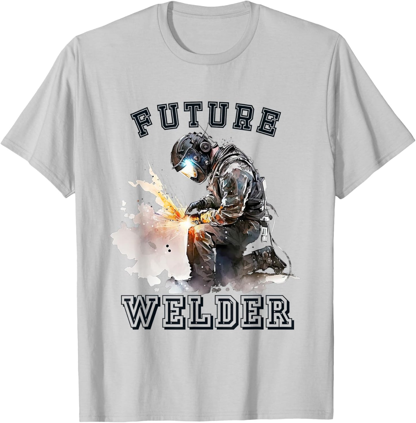 Future Welder Costume Welding Welder for Adults and Kids T-Shirt - T-Shirt | Ash