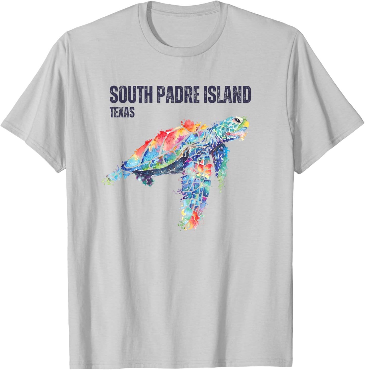 South Padre Island Texas South Padre Sea Turtle T-Shirt - T-Shirt | Ash