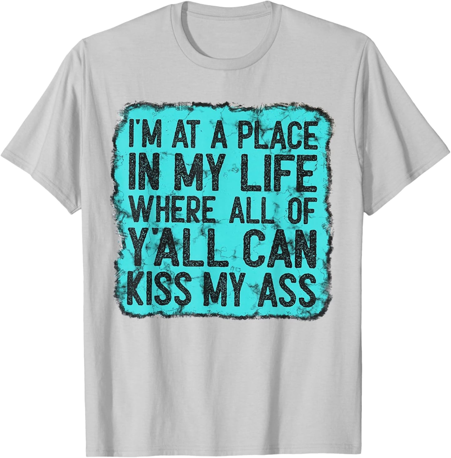 I'm At A Place In My Life Where All Of Y'all Can Kiss My Ass T-Shirt - T-Shirt | Ash