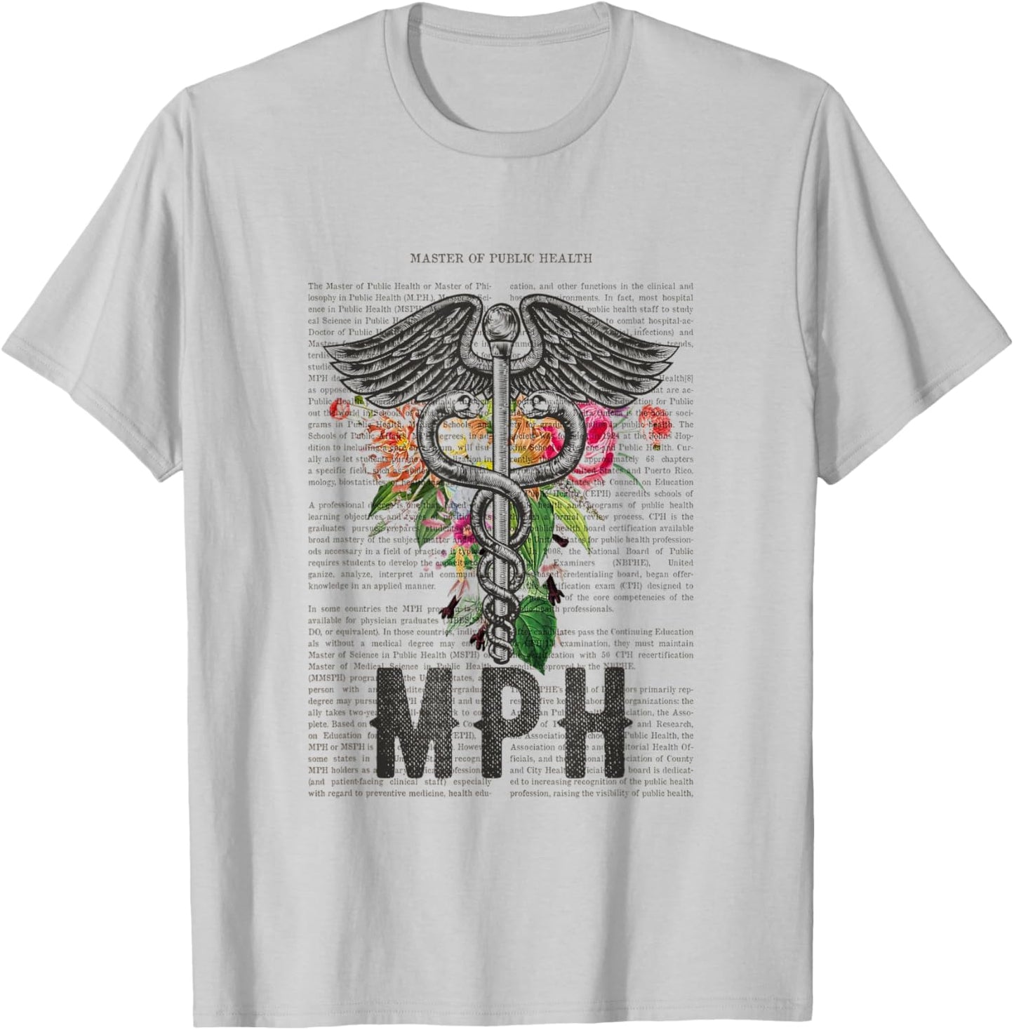Master of Public Health Funny Graduation T-Shirt - T-Shirt | Ash