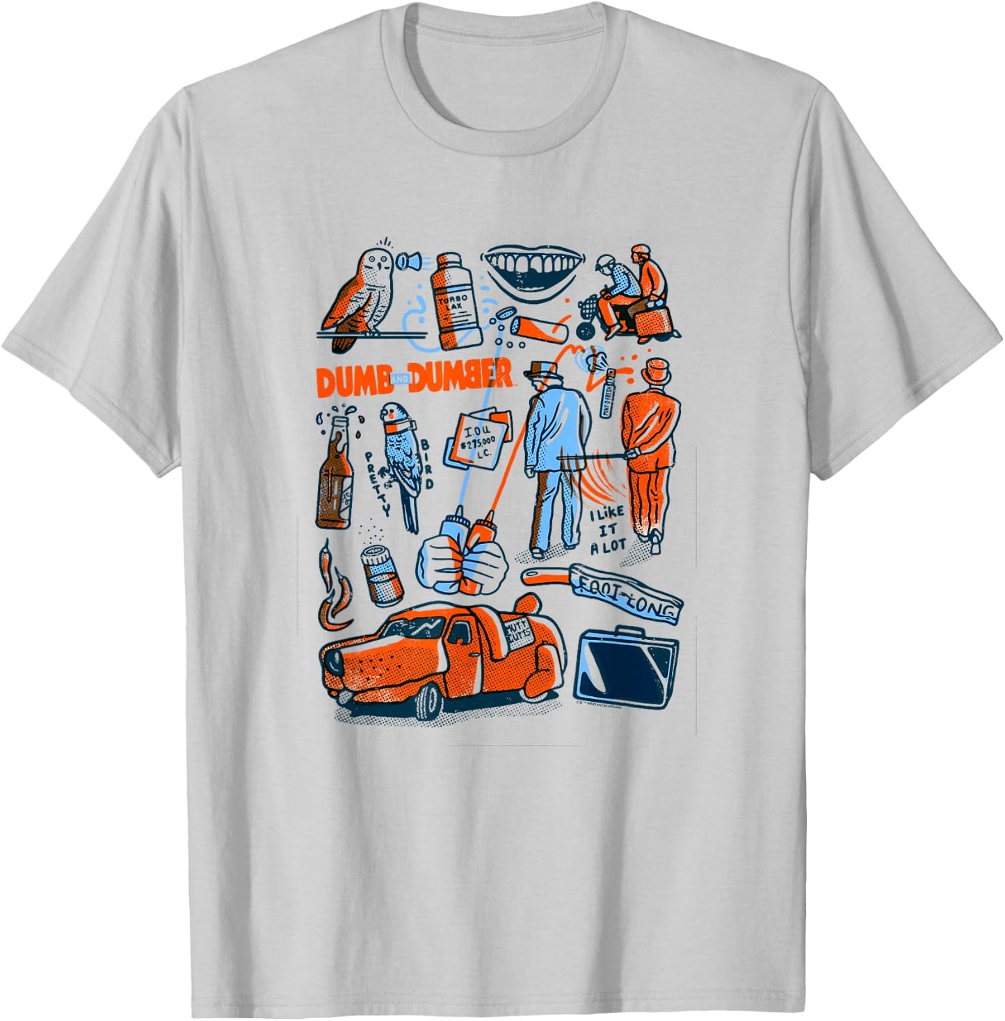 WB100 Dumb and Dumber Best Friend Moments & Icons T-Shirt - T-Shirt | Ash