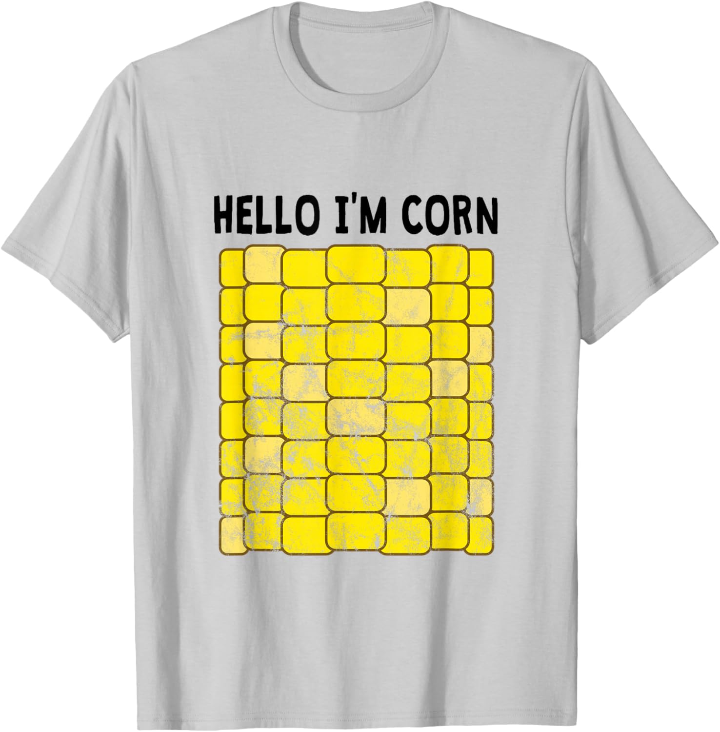 Corn Halloween Costume Funny Foodie Farmer T-Shirt - T-Shirt | Ash
