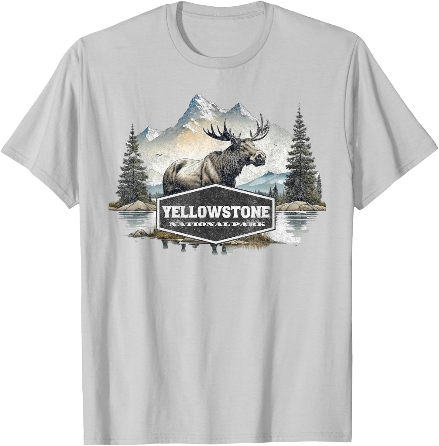 Yellowstone National Park T-Shirt - T-Shirt | Ash
