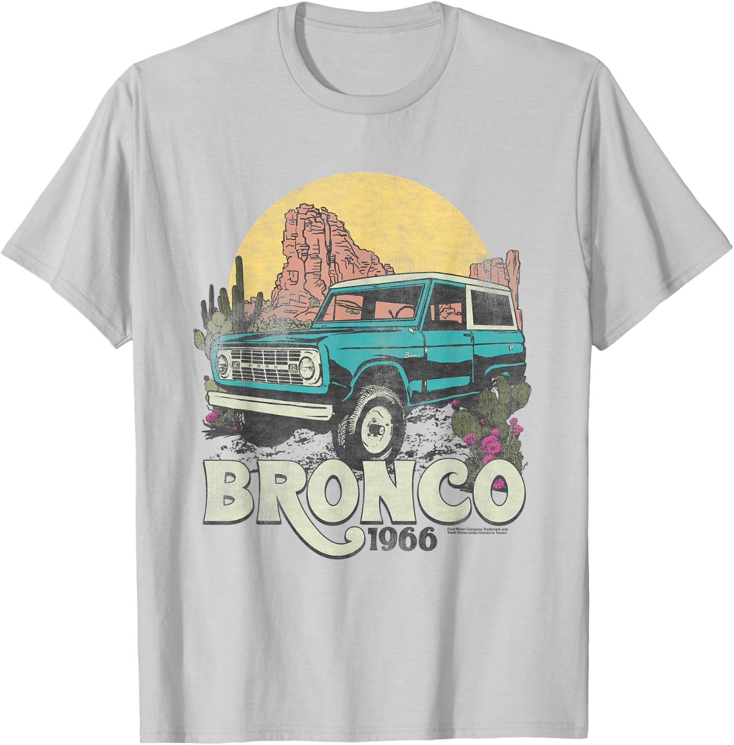 Ford Bronco Desert Ride T-Shirt - T-Shirt | Ash