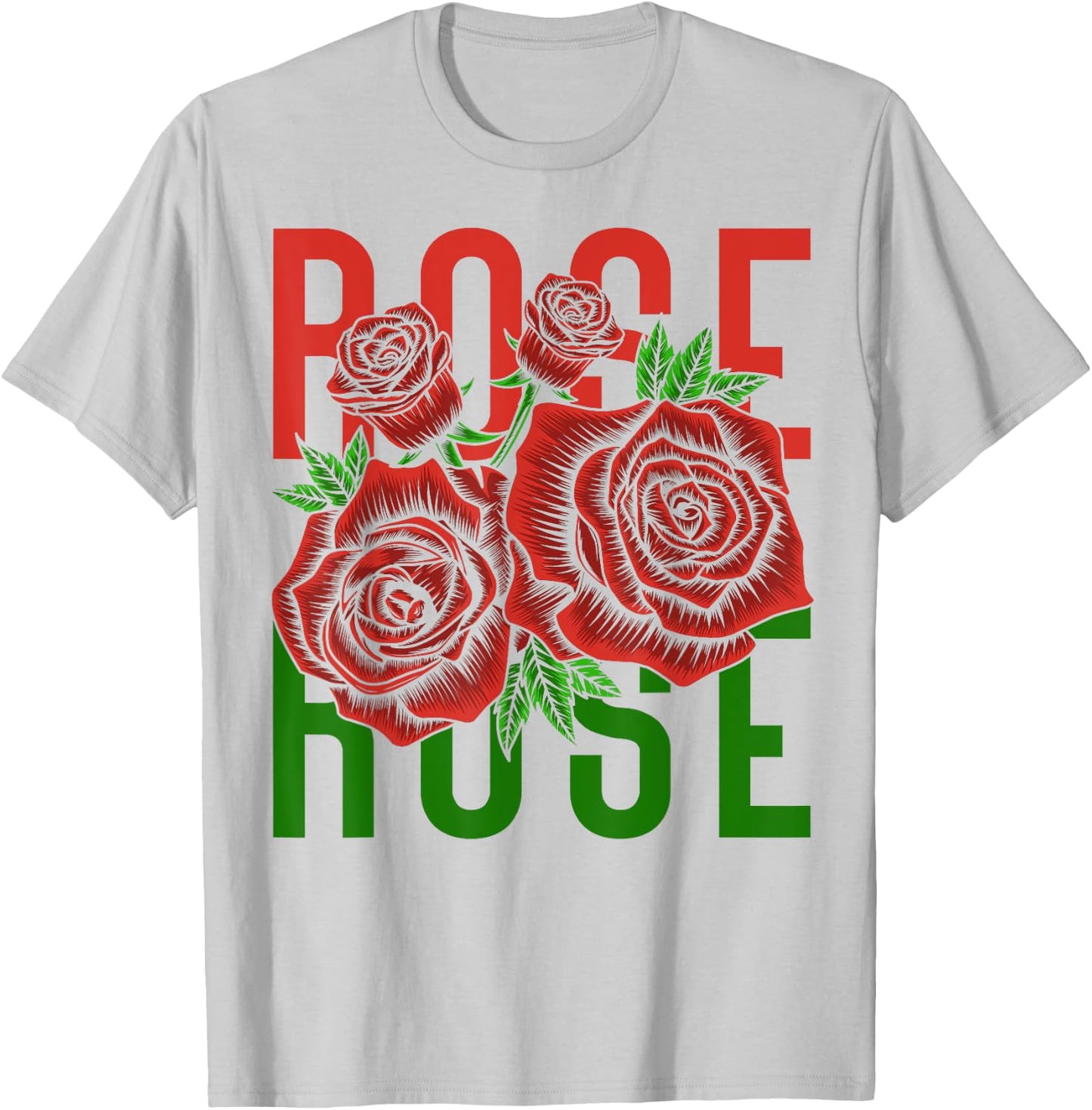 Vintage Inspired Botanical Flower Gardener Naturalist Rose T-Shirt - T-Shirt | Ash
