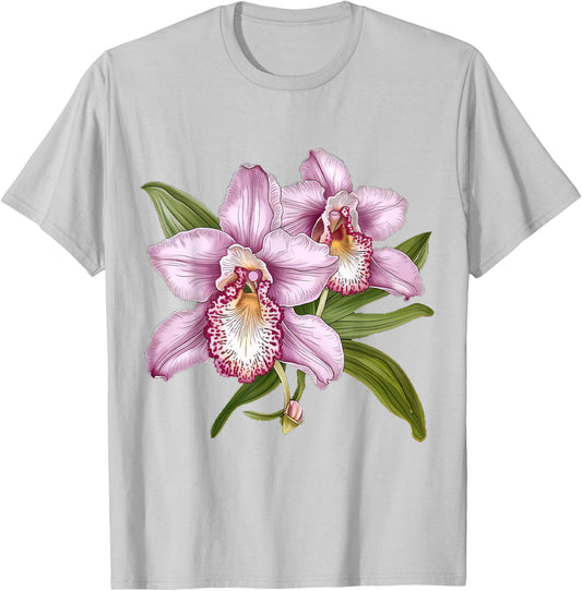 Cattleya Orchid Flower Orchids Lover T-Shirt - T-Shirt | Ash