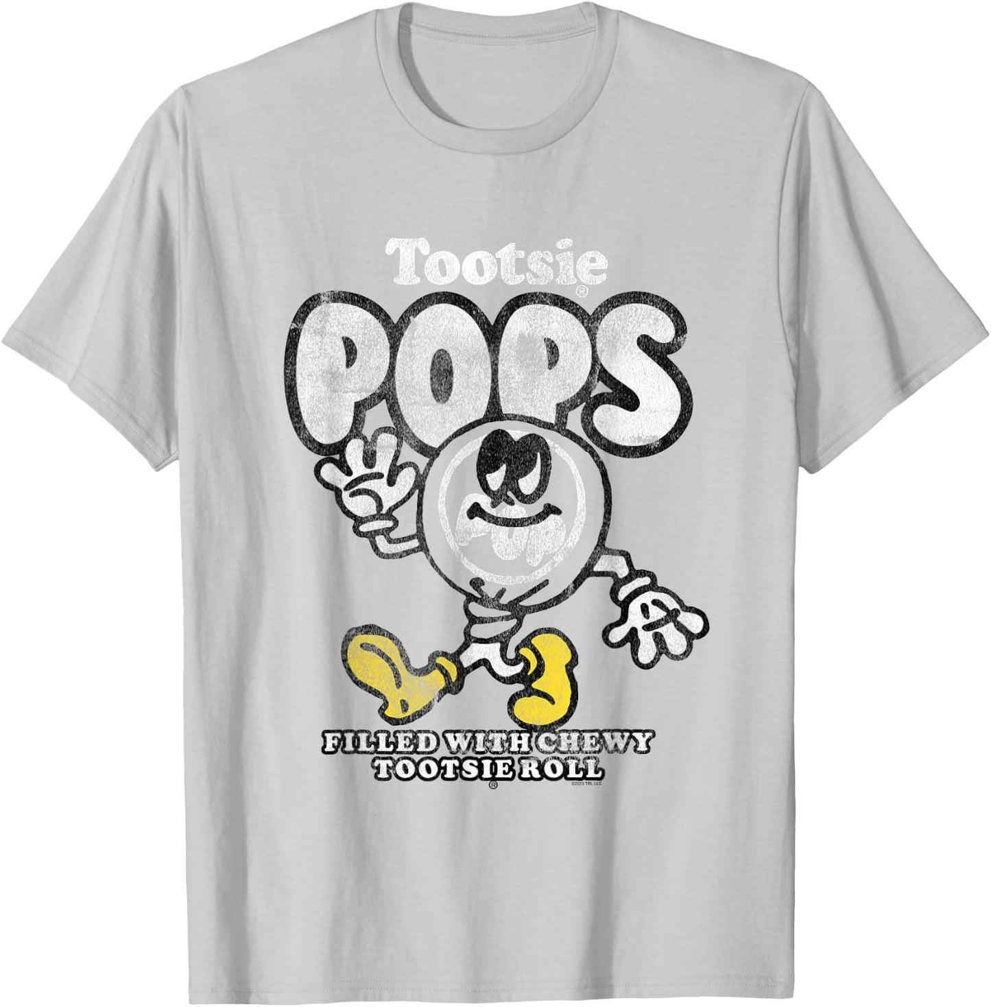 Tootsie Roll Walking Tootsie Pop Sucker Candy T-Shirt - T-Shirt | Ash