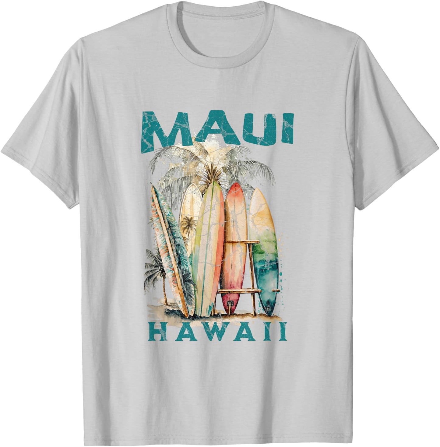 Maui Hawaii T-Shirt - T-Shirt | Ash
