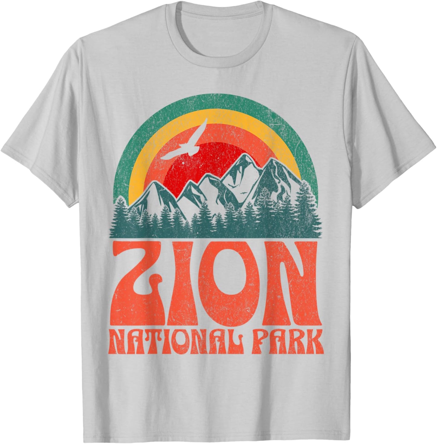Zion National Park T-Shirt - T-Shirt | Ash
