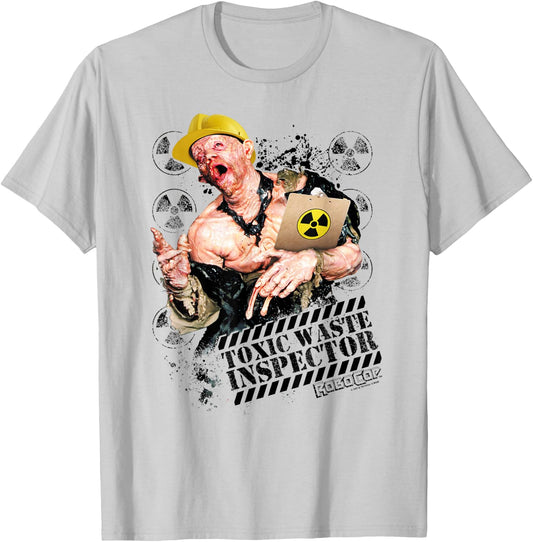 Robocop Toxic Waste Inspector T-Shirt - T-Shirt | Ash