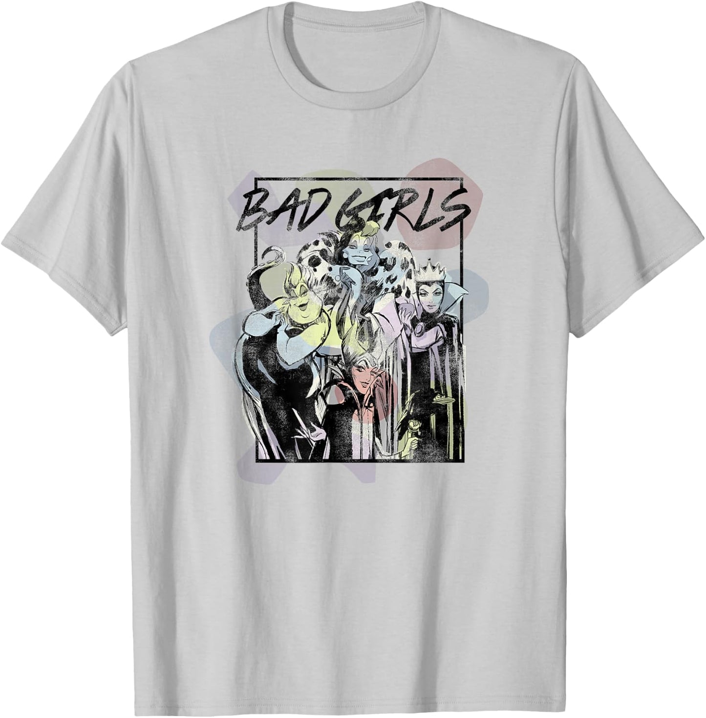Disney Villains Bad Girls Sketch Poster T-Shirt - T-Shirt | Ash