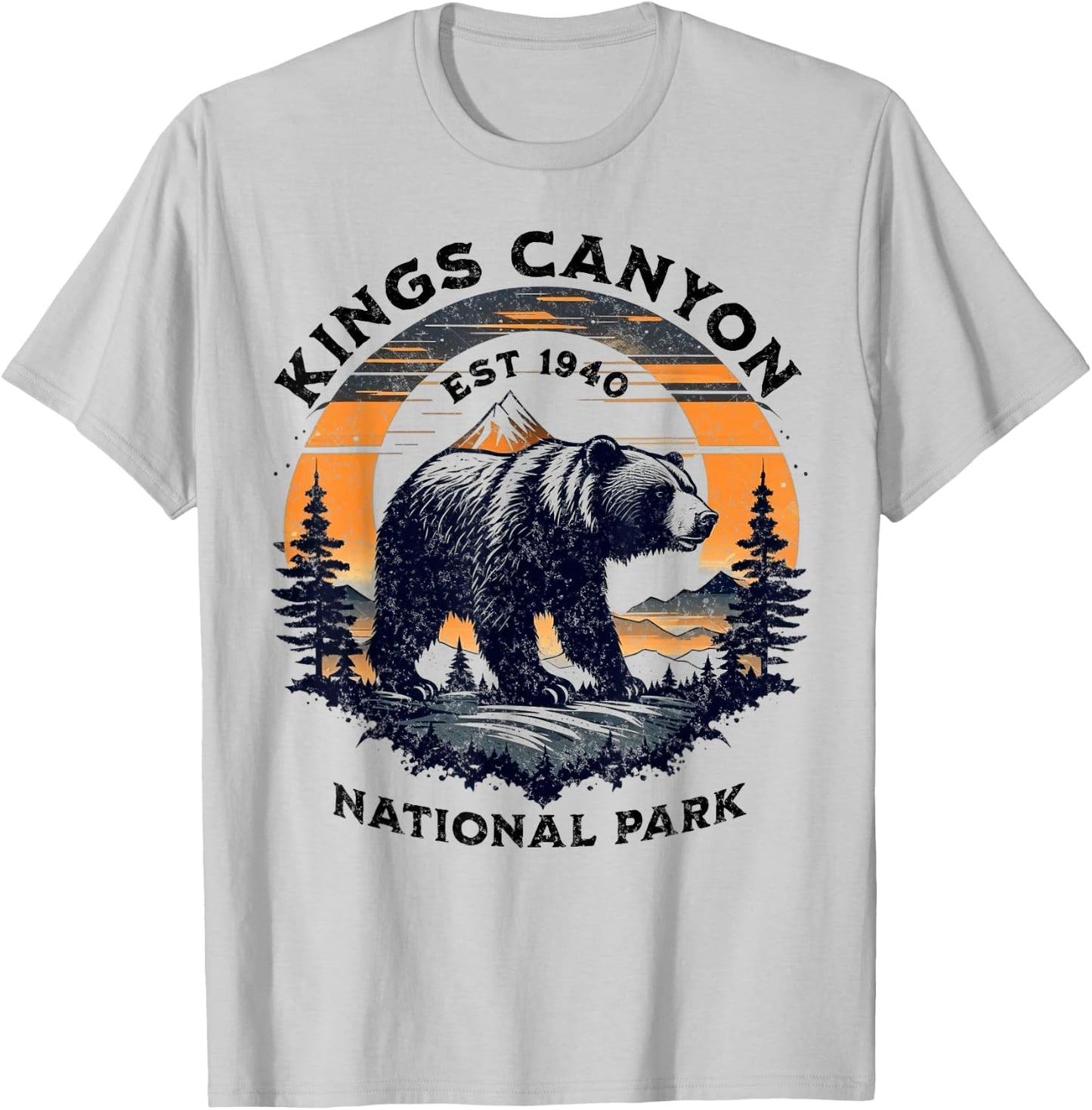 Kings Canyon National Park T-Shirt - T-Shirt | Ash