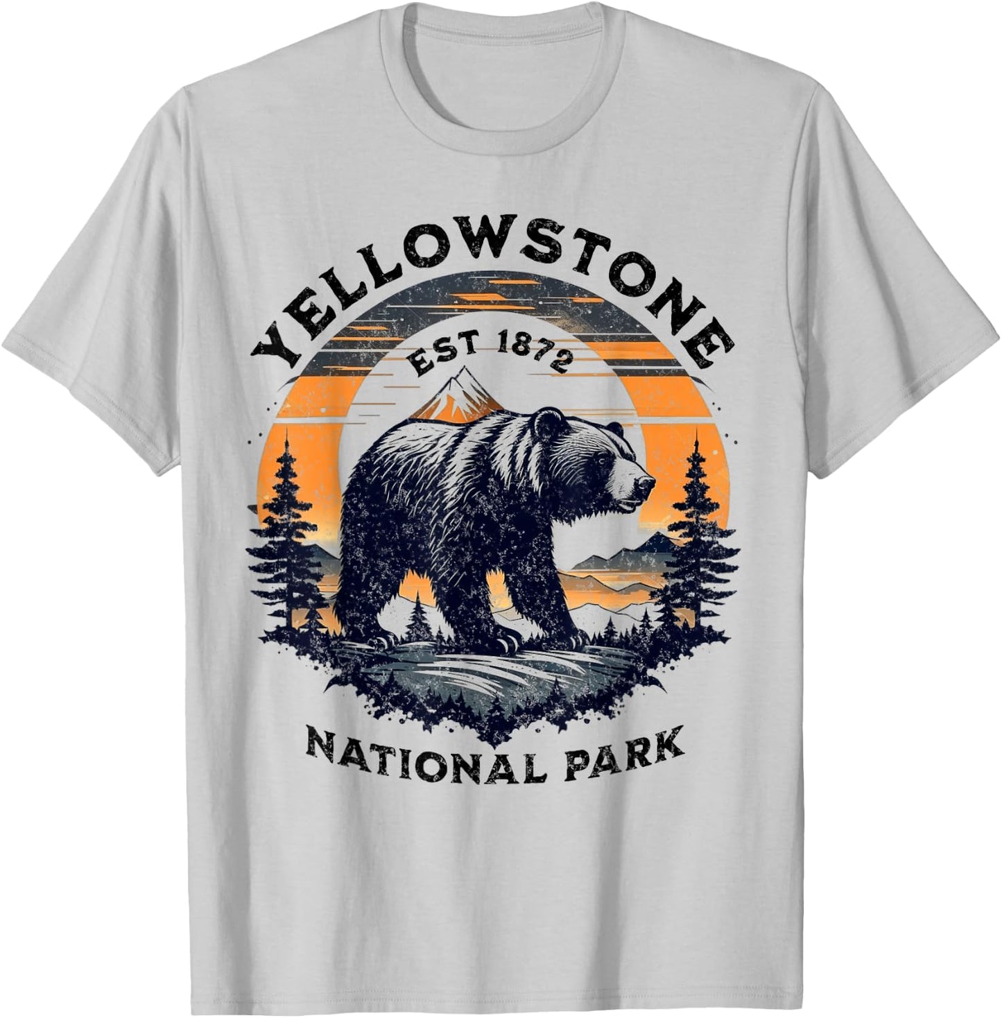 Yellowstone National Park T-Shirt - T-Shirt | Ash