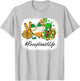 Receptionist Peace Love St Patricks Day Women Gnome T-Shirt - T-Shirt | Ash