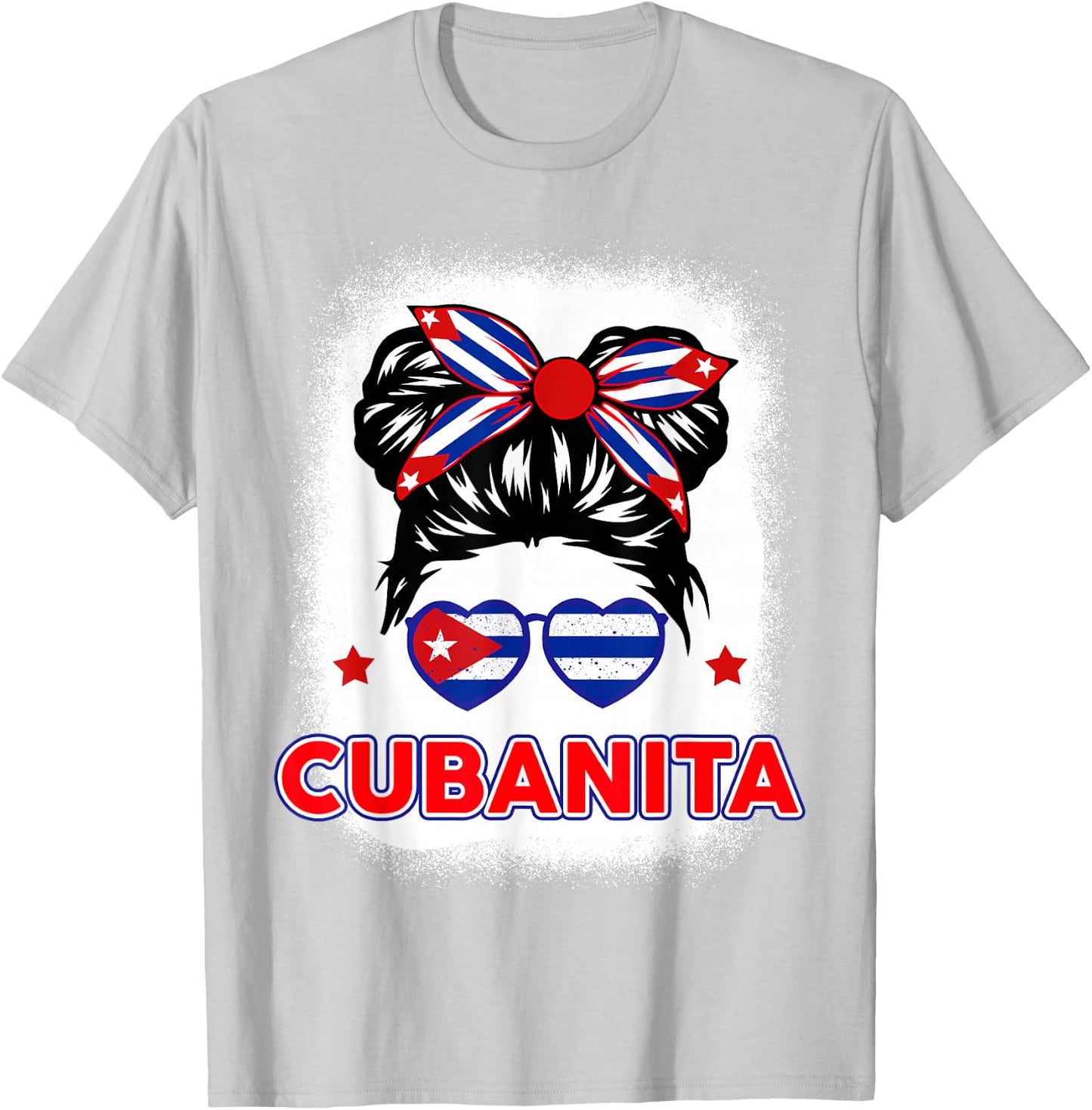 Cubanita Cuba Flag Cuban Girl Hispanic Heritage Kids Women T-Shirt - T-Shirt | Ash