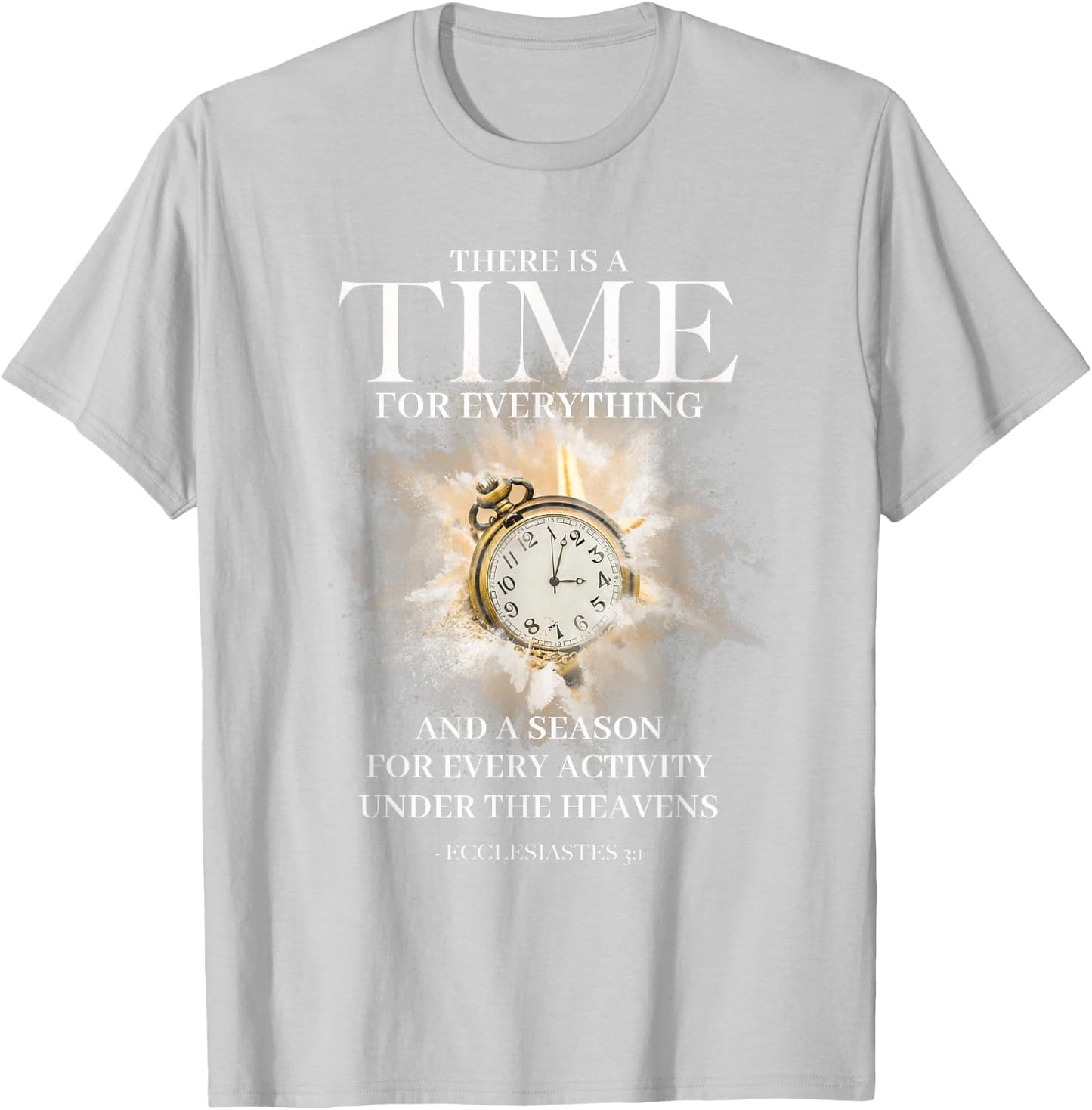 Ecclesiastes 3 4 Bible Jesus Christian Women Men T-Shirt - T-Shirt | Ash