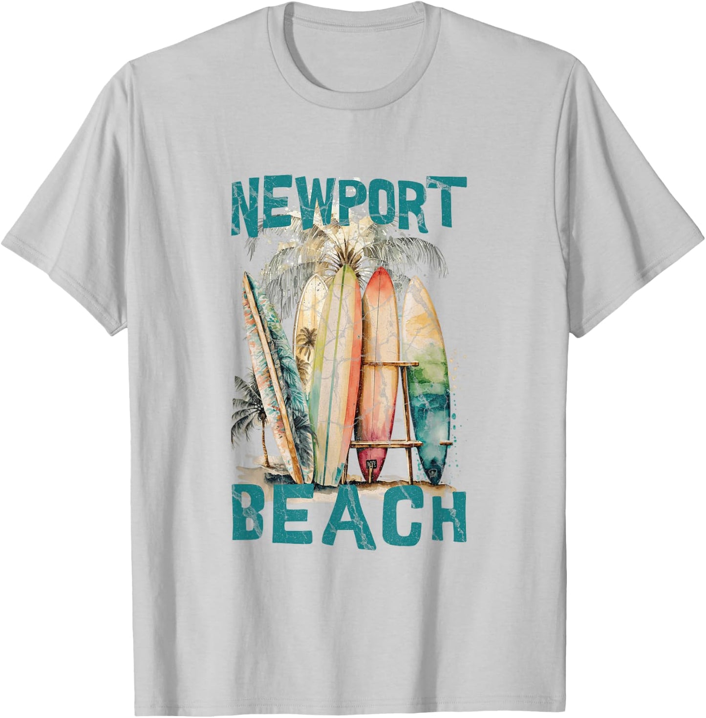 Newport Beach T-Shirt - T-Shirt | Ash