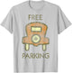 Monopoly Mr. Monopoly Free Parking Distressed Logo T-Shirt - T-Shirt | Ash