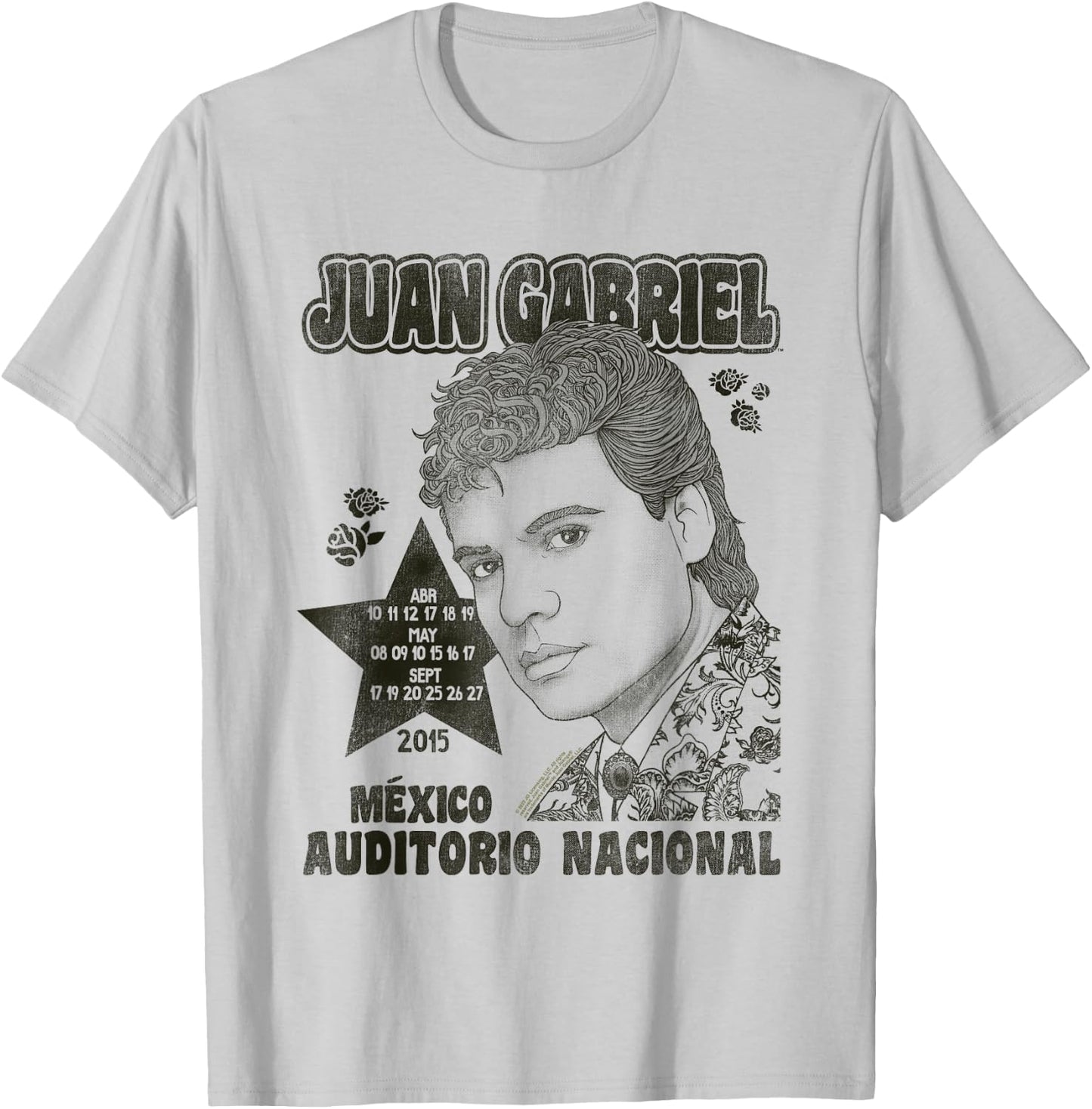 Juan Gabriel Auditorio Nacional 2015 T-Shirt - T-Shirt | Ash