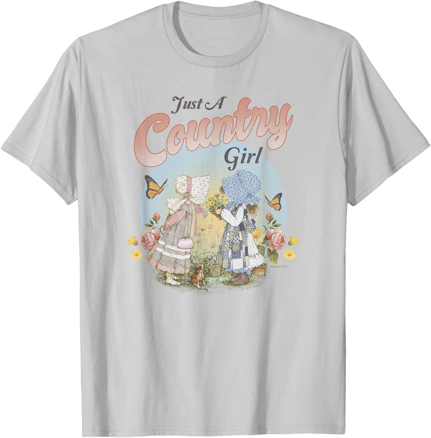 Holly Hobbie Just A County Girl Cute Spring Vintage Logo T-Shirt - T-Shirt | Ash