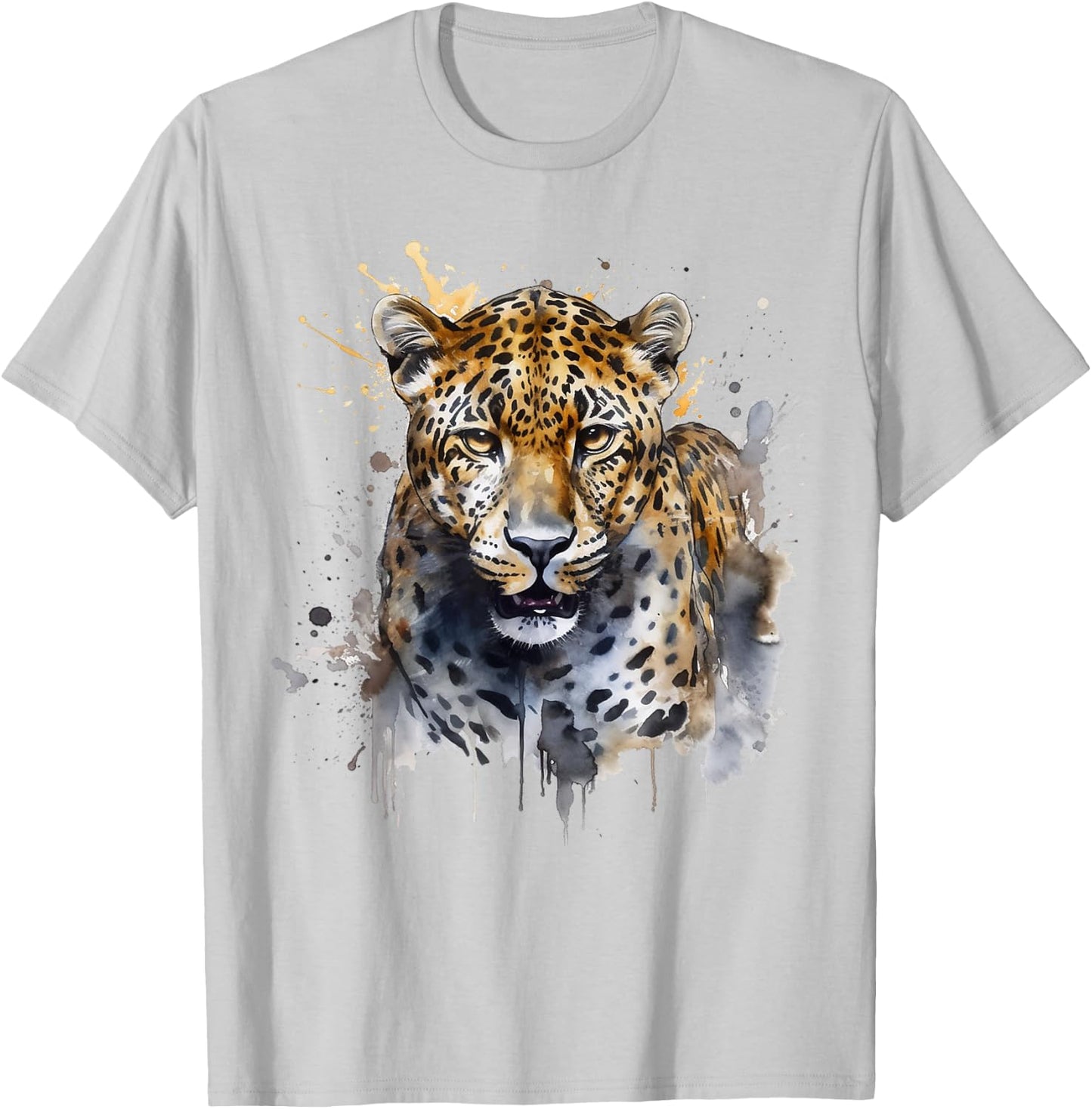 Leopard art - animal leopard T-Shirt - T-Shirt | Ash