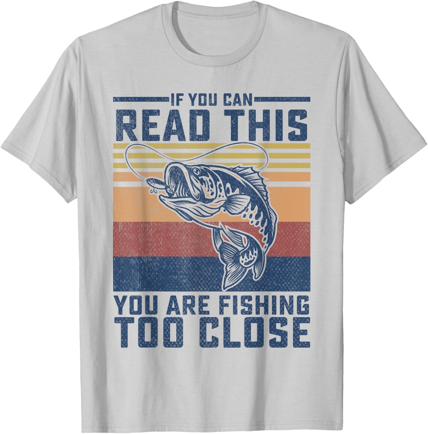Funny Fishing Bass Fish Fisherman Gifts for Boys Kids Men T-Shirt - T-Shirt | Ash