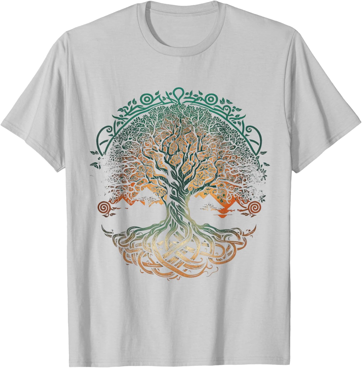 Tree of Life Yggdrasil Viking Midgard Thor Walhalla T-Shirt - T-Shirt | Ash