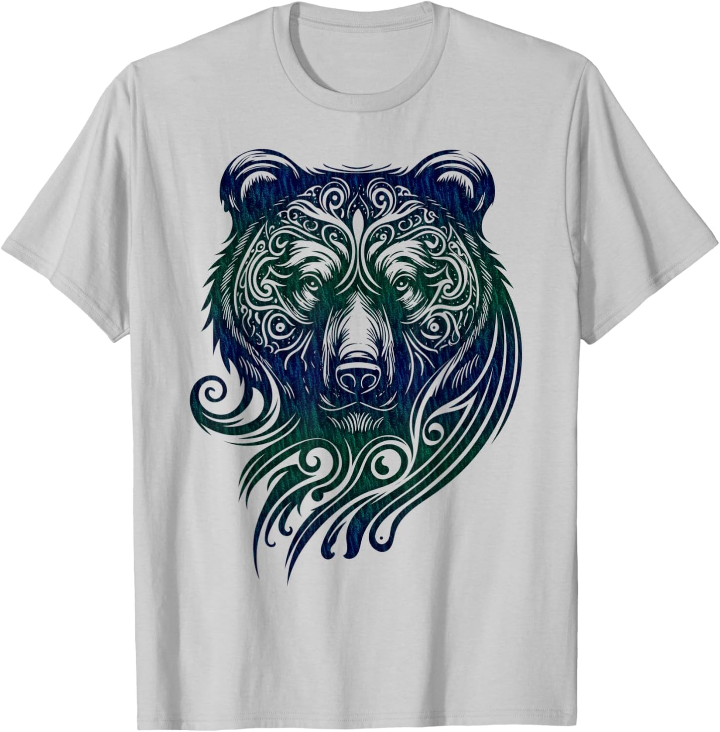 Bear Grizzly Nordic Indian Celtic Mythology Wild Animal Fan T-Shirt - T-Shirt | Ash