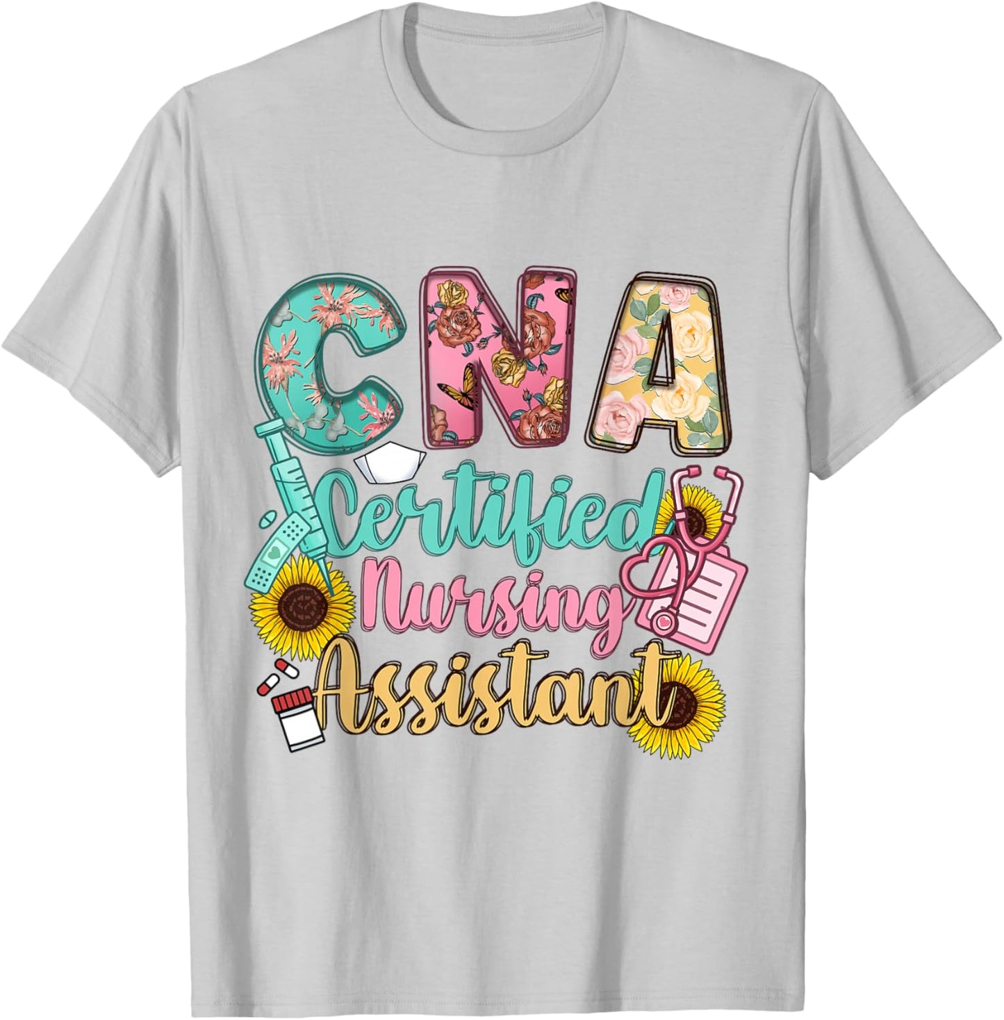 CNA Certified Nursing Assistant T-Shirt - T-Shirt | Ash