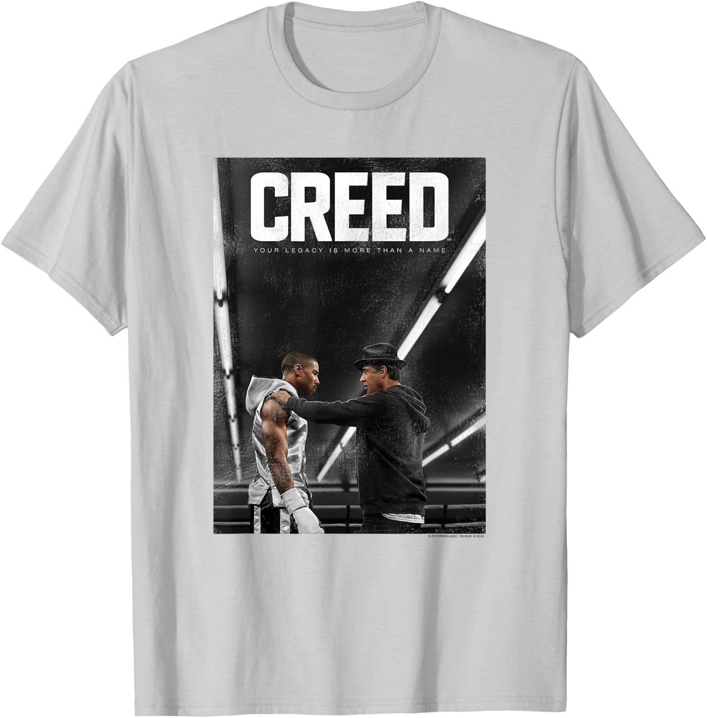 CREED Creed Poster Adult White Small Classic Fit Short Sleeve T-Shirt - T-Shirt | Ash