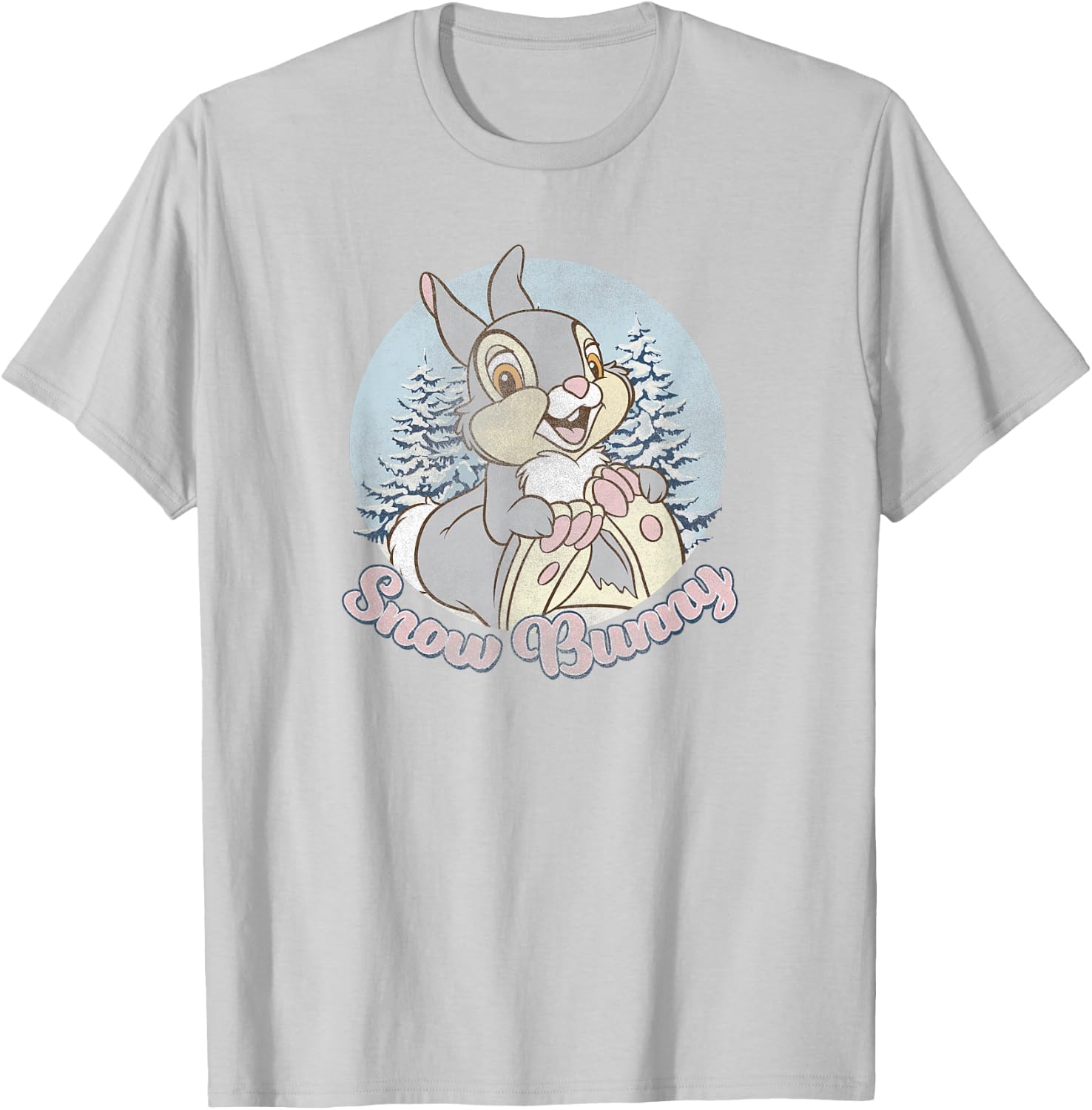 Disney Bambi Thumper Christmas Snow Bunny T-Shirt - T-Shirt | Ash