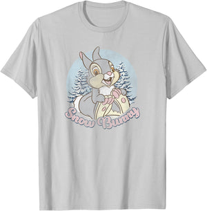Disney Bambi Thumper Christmas Snow Bunny T-Shirt - T-Shirt | Ash