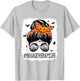 Massage Therapy Messy Bun Spooky Pumpkin Halloween Costume T-Shirt - T-Shirt | Ash