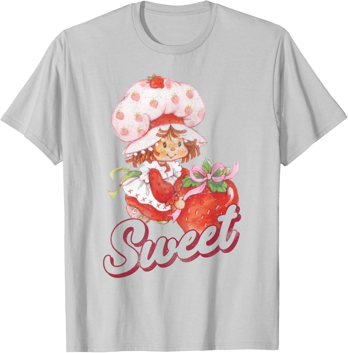 Strawberry Shortcake Vintage Sweet Portrait T-Shirt - T-Shirt | Ash