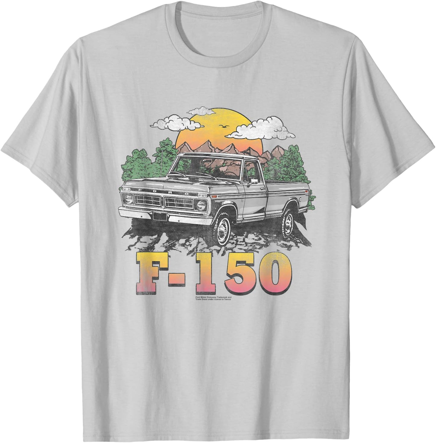 Ford Trucks F150 Mountain Ride T-Shirt - T-Shirt | Ash