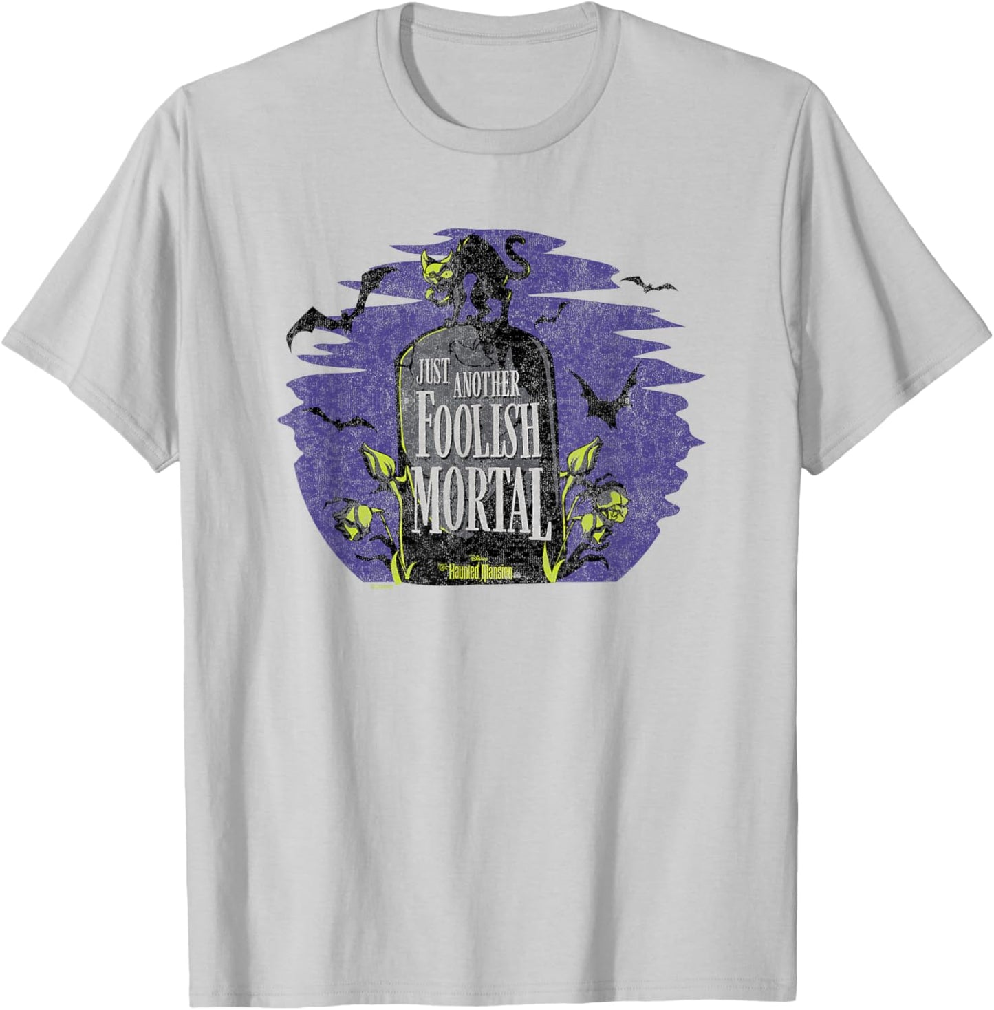 Haunted Mansion Parks Attraction - Another Foolish Mortal T-Shirt - T-Shirt | Ash