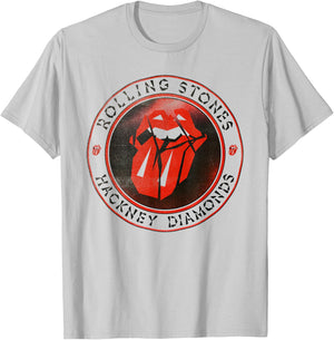 Official The Rolling Stones HD Circle Logo T-Shirt - T-Shirt | Ash