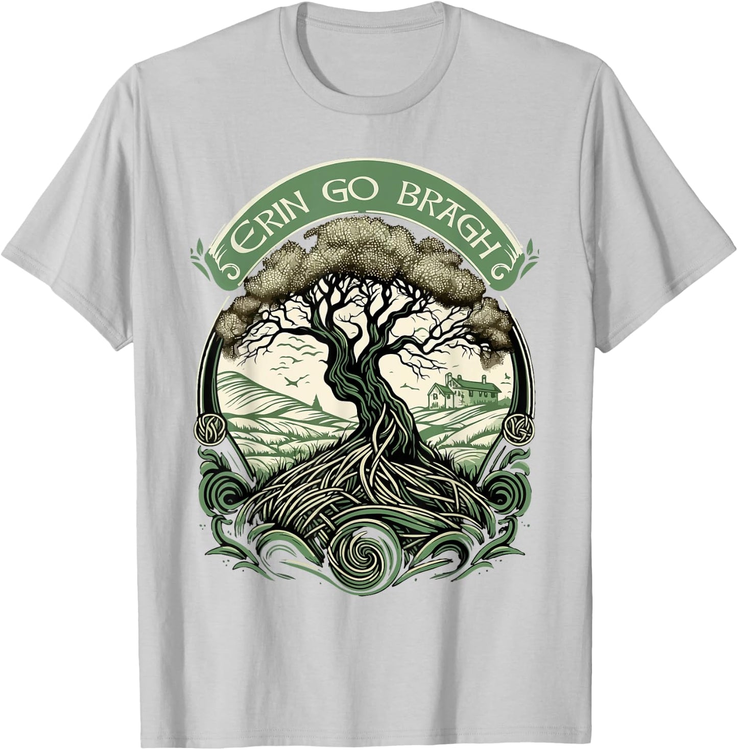 St Patricks Day Irish Pride Apparel | Erin go bragh T-Shirt - T-Shirt | Ash
