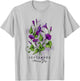 Birth Month Flowers September Morning Glory Women Girls T-Shirt - T-Shirt | Ash