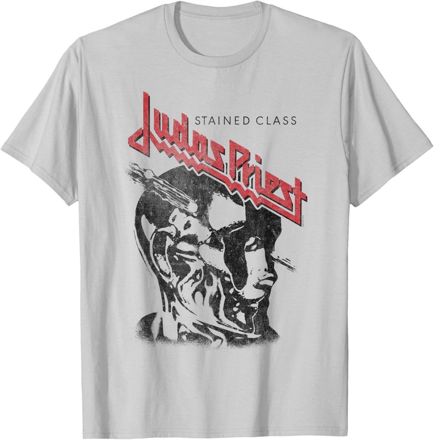 Judas Priest – Stained Class Black On White T-Shirt - T-Shirt | Ash