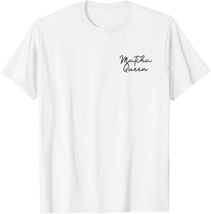 Matcha Queen Lover Design T-Shirt - T-Shirt | White