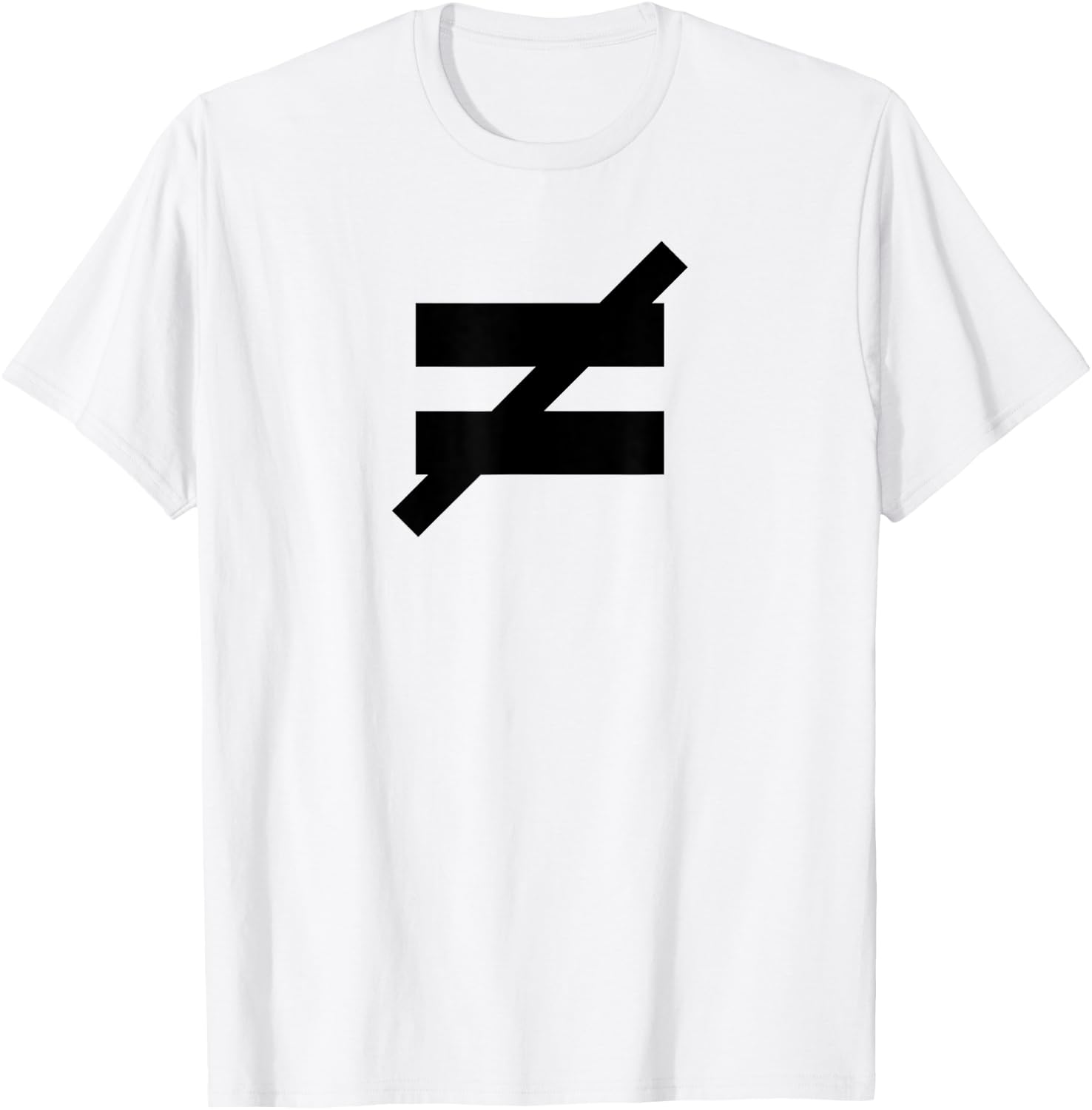 Not Equal - Sign T-Shirt - T-Shirt | White