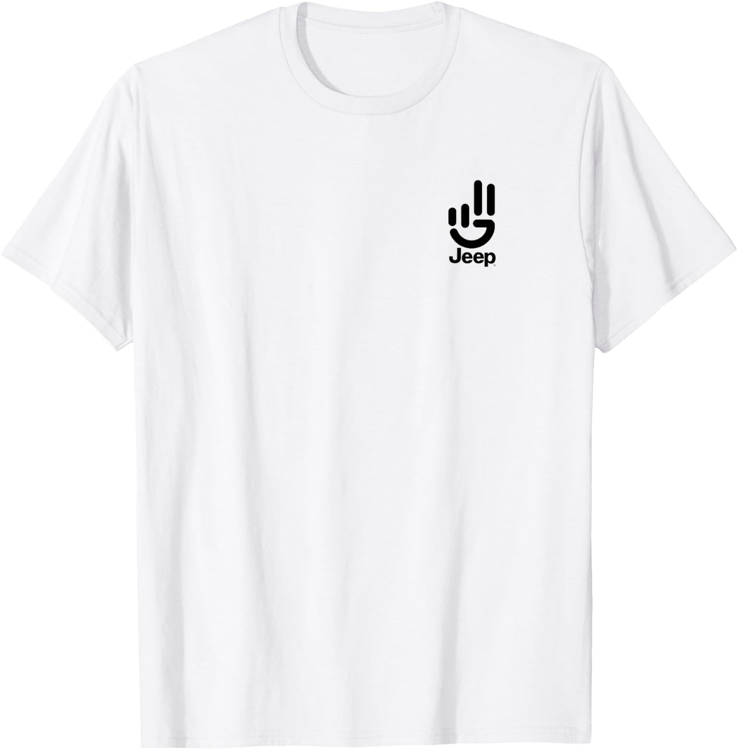 Jeep Wave Peace Sign - Officially Licensed T-Shirt - T-Shirt | White