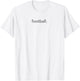 Minimalistic football. Minimal T-Shirt - T-Shirt | White