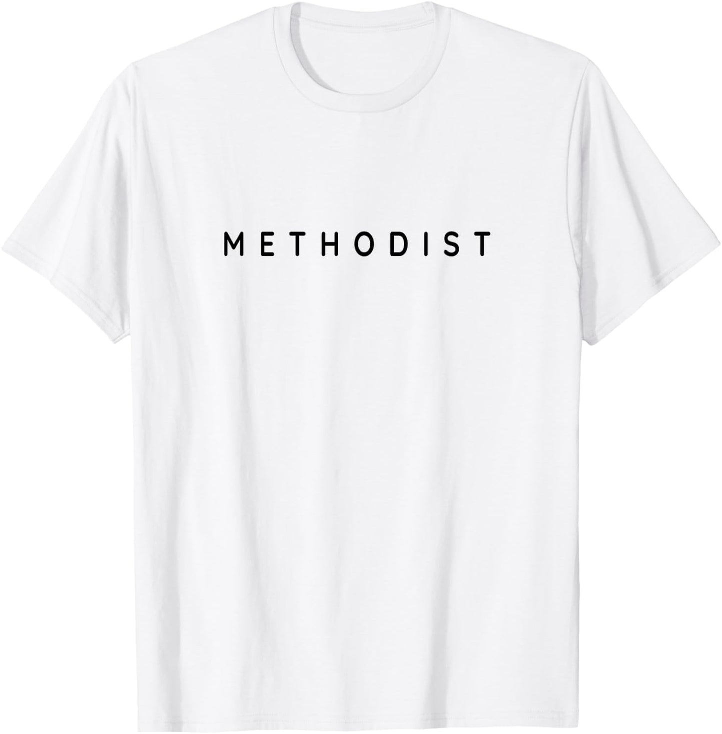 Methodists Classy Christian Methodist Modern Font Design T-Shirt - T-Shirt | White