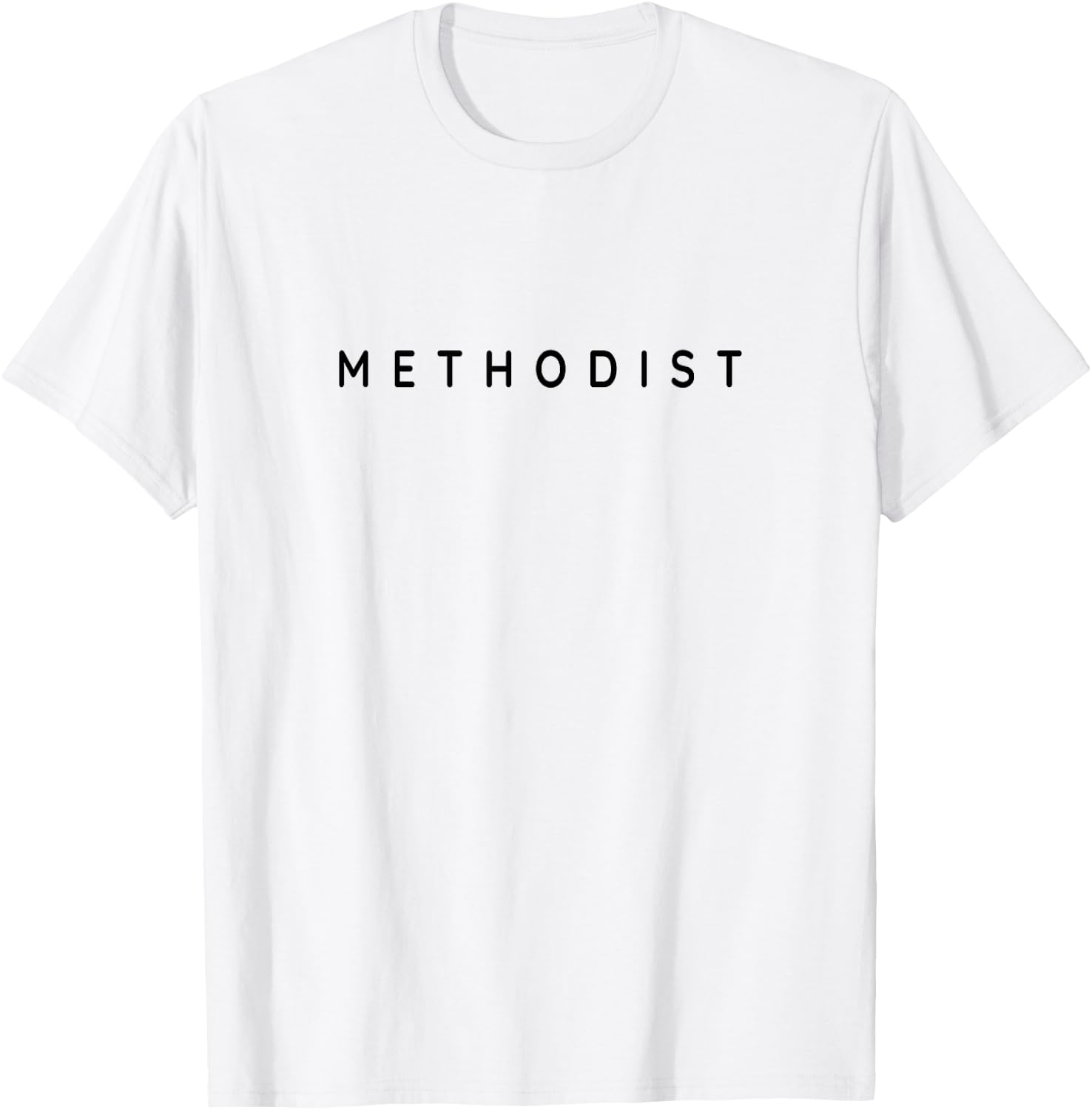 Methodists Classy Christian Methodist Modern Font Design T-Shirt - T-Shirt | White